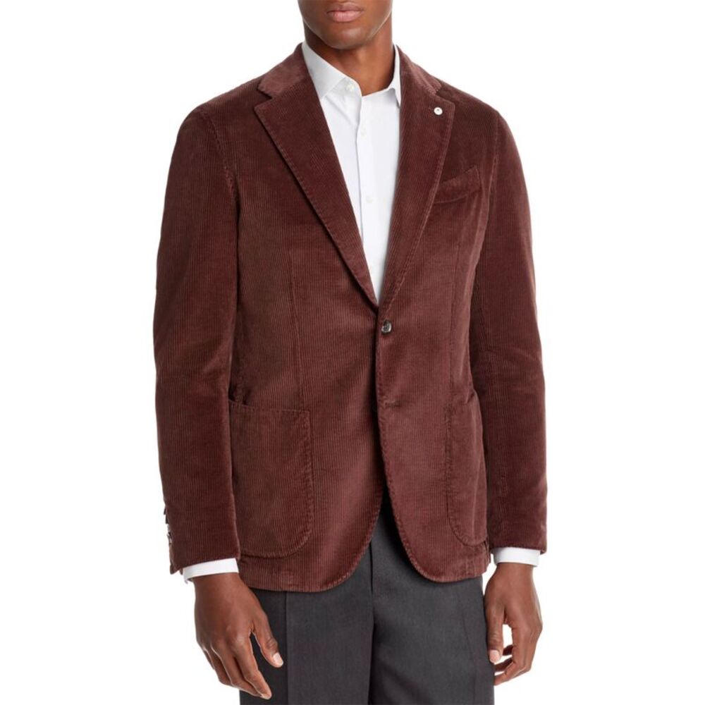 L.B.M. 1911 Mens Cotton Corduroy Sport Coat 42 Regular Brown Blazer - NWT $695